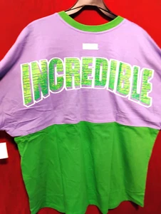 Hulk (INCREDIBLE) 2XL Jersey Shirt New with tag Universal Studios Green & Purple - Picture 1 of 6