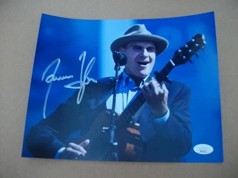 HALL OF FAMER JAMES TAYLOR SIGNED COLOR 8X10 JSA COA Cover