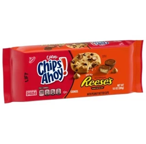 🟡 New CHIPS AHOY! CHEWY Reeses Peanut Butter Chocolate Chip Cookies 9.5oz - Picture 1 of 2