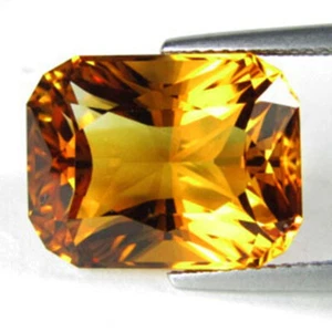 13.77Ct Mesmerizing 100% Natural 10mm Radian Cut Citrine Loose Gemstone ref- VDO - Picture 1 of 4