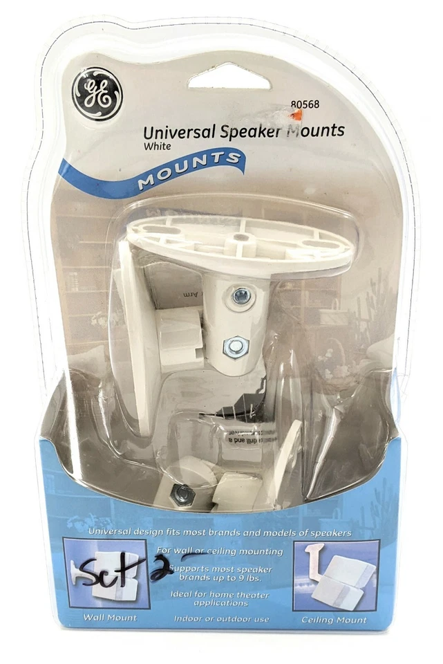 Ge Ma80568 Speaker Mounts (White) - NOS - Image 1 of 3