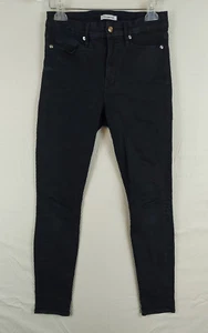Good American Jeans Damen 6/28 schwarz Good Leg Skinny High Rise Stretch 29x28 - Bild 1 von 6