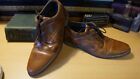 Bull Boxer, Men's Davide Brown Leather Lace Up Casual Oxfords, Sz 10, VERY NICE!