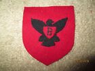 Wwi Us Army Patch 86Th "Black Hawk" Division Patch Aef Wool