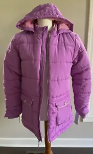 Target Cat & Jack Girls Puffer Winter Jacket Purple XL(14-16)-NWT - Picture 1 of 13