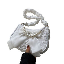 (Beige One Size)Women Shoulder Bag Casual Lace Ruffles Lady Handbag IDS