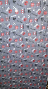 GI Joe Snake Eyes and Storm Shadow Flannel Sewing Material 78 x 69 inches - Picture 1 of 4