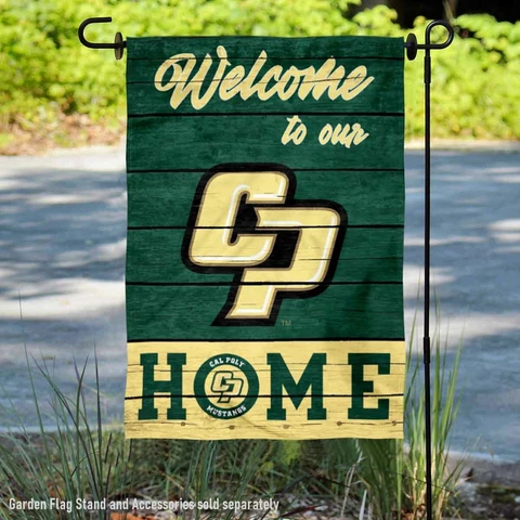 Cal Poly Mustangs Welcome To Our Home Garden Flag and Yard Banner Cover