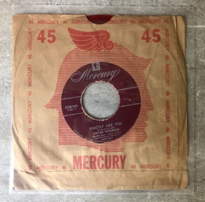 OSCAR PETERSON Mercury Red record 8930X45 w/original sleeve Robbins Nest Foto 1 de 4