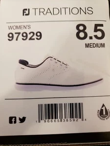 New - Footjoy Traditions Women's Golf Shoe - US 8.5 M - Style: 97929 - Picture 1 of 5