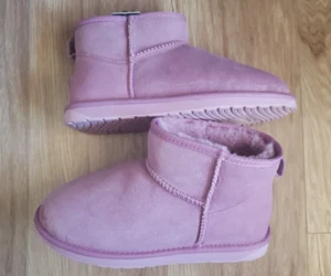 EMU Australia Stinger Micro Water-Resistant Suede Sheepskin Boot Mauve Mist US 9 - Picture 1 of 10