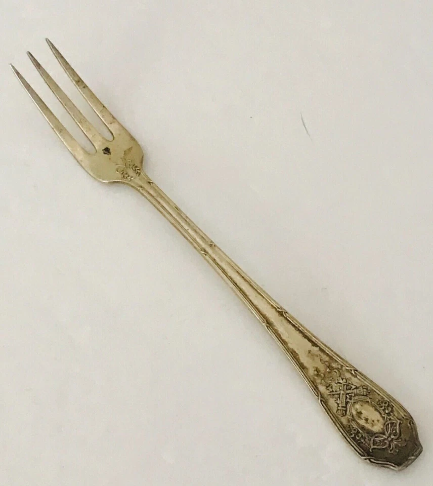 RM&S Wallace Sterling Versailles Silver Cocktail Fork Olive Stamped 4 3/4" - Image 1 of 4