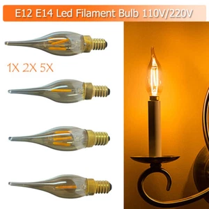 1X 2X 5X Led Filament Bulb 1w 2w Brown Glass Shell Ac110v Ac220v Vintage Lampada - Picture 1 of 13