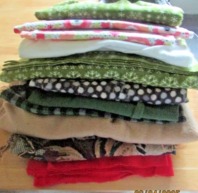 Lote a granel telas polar, algodón, franela estampados surtidos... Foto 1 de 2