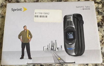 Factory Sealed Sprint Sanyo Taho Flip Phone Camera Flash Military Design GPS NEW - Image 1 of 4