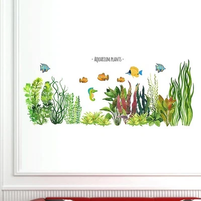  Adesivo da parete con pesci acquatici adorabili Adesivi murali creativi per - Immagine 1 di 4