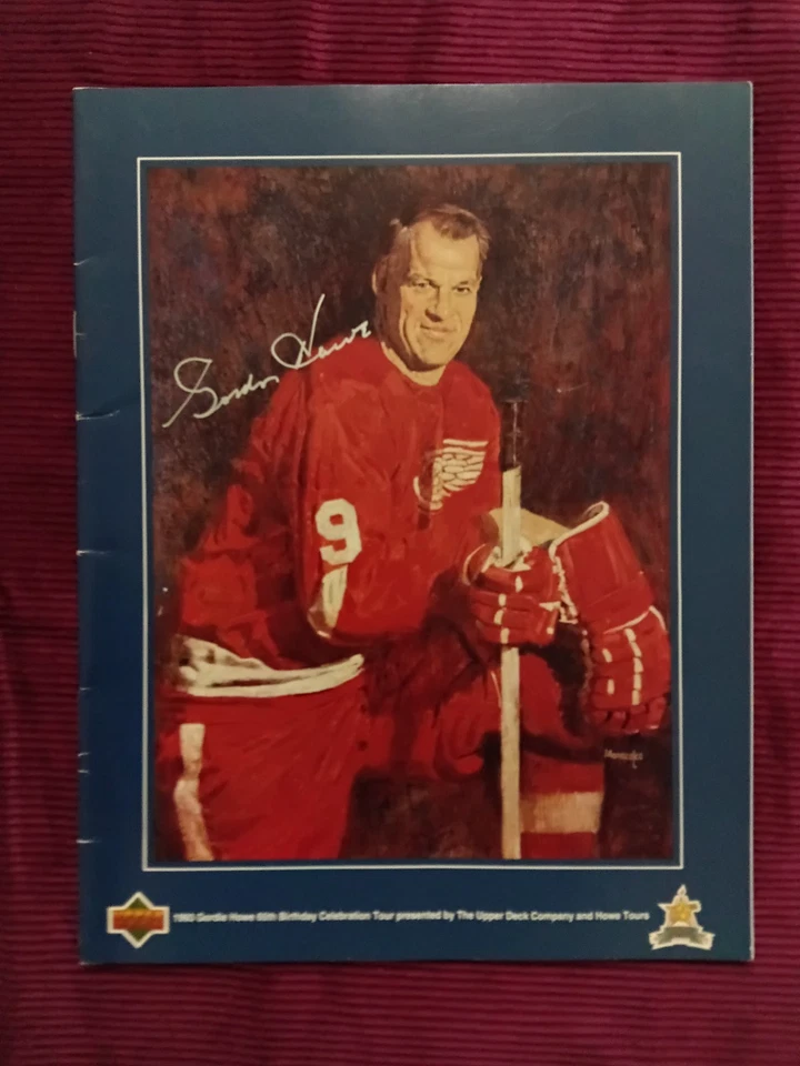 Autógrafo de revista firmado por Gordie Howe Red Wings Foto 1 de 1