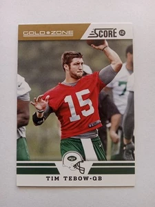 2012 Score Gold Zone #184 Tim Tebow Jets Gators spedizione gratuita!! - Foto 1 di 2