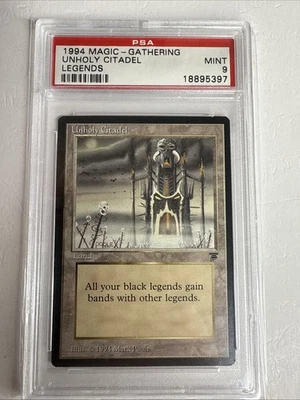 MTG Legends Unholy Citadel PSA 9 1994 release - Image 1 of 2