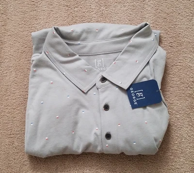 NEW Men's Shirt Size 3XL (54-56)  Short Sleeve Gray Very Comfortable New Style - Image 1 of 4