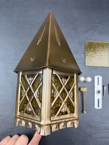 New Old Stock Antique Metal Porch Light Sconce Tudor Mission Arts Deco Vintage - Picture 1 of 13