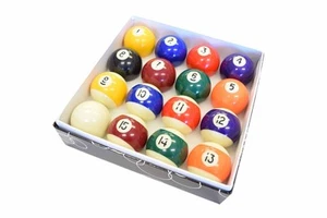 Pool Table Billiard Ball Set - Regulation Size 2-1/4" Full 16 Pool Ball Set - Picture 1 of 1