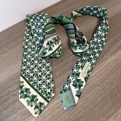 Emilio PUCCI Vintage SAKS 5th AVE abstract Necktie Neck  Tie 56x3 - Image 1 of 4