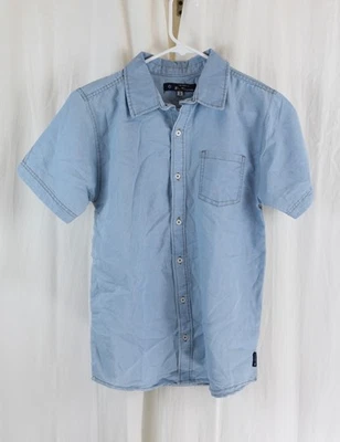 Camisa masculina Ben Sherman com colarinho abotoado casual azul claro tamanho XL (18) - Imagem 1 de 4