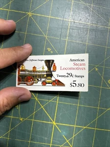US American steam locomotives 20 stamps BOOKLET 1993 - Picture 1 of 4