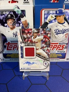 2025 Topps Update #MMAU-MA Mick Abel Major League Material Patch Auto /50 RC SP - Bild 1 von 2