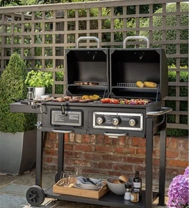 UniFlame Classic Big American Gas / Charcoal 3B Grill - Picture 1 of 8