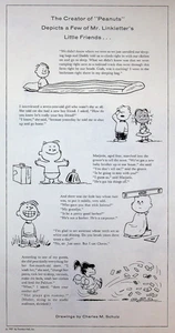 1957 Peanuts by Charles Schulz Print Ad – Mr. Art Linkletter’s Little Friends - Picture 1 of 1