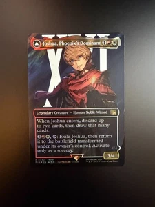 MTG Final Fantasy English Joshua, Phoenix's Dominant Borderless 0542 Surge Foil - Picture 1 of 2