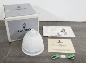 CAMPANA DI NATALE VINTAGE RITIRATA 1992 LLADRO 15913 PORCELLANA OPACA CON SCATOLA - Foto 1 di 14