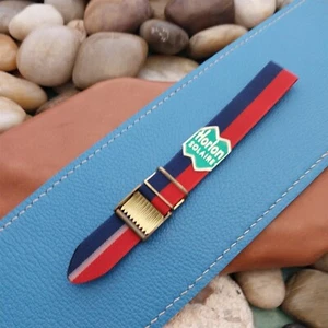 Vintage 16mm Reversible Striped Perlon Unused Classic 1960s-1970s nos Watch Band - Picture 1 of 9
