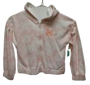 Garanimals Girls Long Sleeve Pink Graphic Print Tie Dye Hoodie Jacket Size 8 - Picture 1 of 4