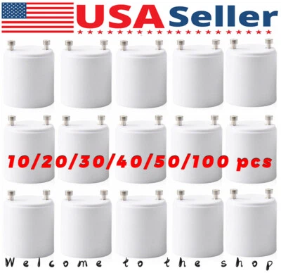 GU24 a E27/E26 Tornillo Luz LED Lámpara Bombilla Base Adaptador Enchufe Convertidor Adaptador Foto 1 de 4