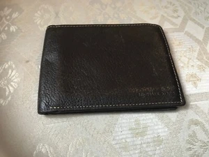 MICHAEL KORS MENS BROWN LEATHER CARD HOLDER WALLET - Picture 1 of 4