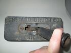 Old Vtg 25 lbs Chicago Brush Co CAST IRON Brush INDUSTRIAL Age STEAMPUNK