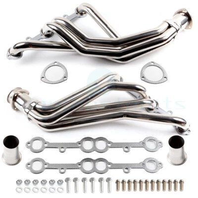 FOR 84-91 GMT C/K 5.0/5.7 STAINLESS RACING MANIFOLD LONG TUBE HEADER/EXHAUST SBC Foto 1 de 4