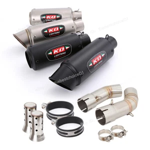 For Ducati 848 1098 1198 Middle Link Pipe Exhaust Muffler Tip Slip On Motorcycle - Bild 1 von 12