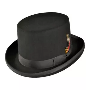 Sombreros Jaxon Hechos en los EE. UU. - Clásicos Lana Fieltro Sombrero Superior - Imagen 1 de 11