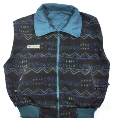 Vintage Columbia Reversible Aztec Pattern Vest Size Small - Image 1 of 4