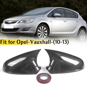 For Vauxhall Astra Opel Astra J 2010~2013 Carbon Side Wing Rearview Mirror Cover - Picture 1 of 7