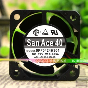 SANYO San Ace 9PF0424H304 24V 0.095A 4028 4cm Chassis Industrial Cooling Fan - Picture 1 of 4