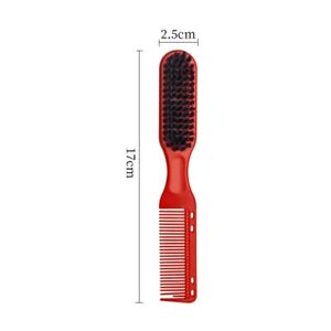 Styling Brush Double Sided Comb Black Red Beard Vintage Men Accessory Nylon Wool