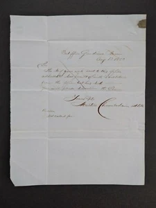 Maine: cubierta sin sello Gardiner 1853, gratis para Nueva York, no llamada para carta - Imagen 1 de 2