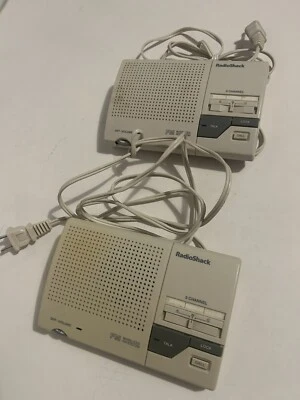 DOS Radio Shack FM Intercomunicador Inalámbrico 3 Canales 43-490 Probado Funciona Foto 1 de 4
