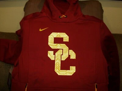 USC Trojans Nike Therma-Fit Champ Drive Pullover Sudadera con Capucha Chaqueta Para Hombre Grande Foto 1 de 4