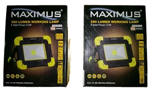 Maximus 350 Lumen LED Work Light 5W-Construction Spotlight 5W 350 Lumens- 2 Pack - Picture 1 of 5